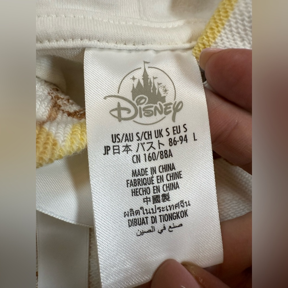 Disney Store Minnie Mouse Ladies' Floral Hooded Sweatshirt size small (bin DD) - Picture 3 of 9
